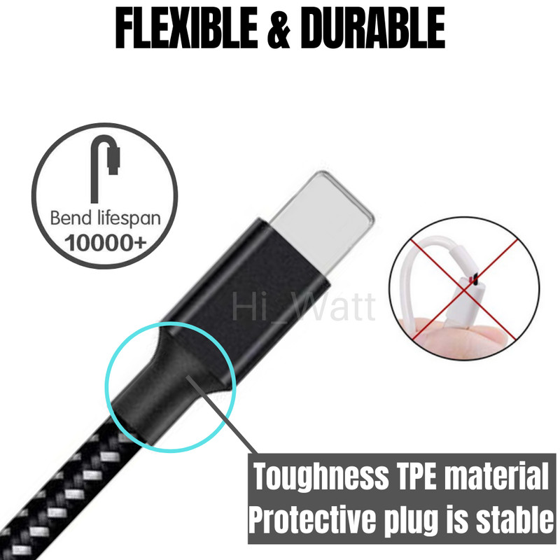 3Pack 6ft USB Fast Charger Cable Lot Heavy Duty For iPhone 13 11 8 6 5 Charging gallery