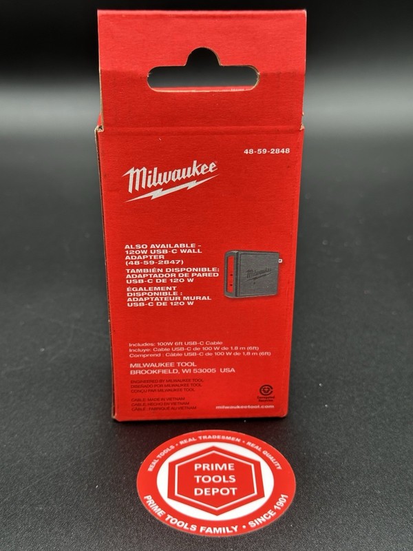 Milwaukee 100W 6 Ft USB-C Cable 48-59-2848 Fast Charging Heavy Duty Braided Cabl gallery
