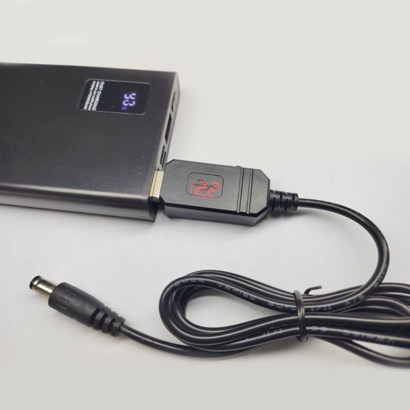 USB Voltages Converters Cable 5V to 9V 12V 5.5x2.1mm Digital Display Power Cord gallery