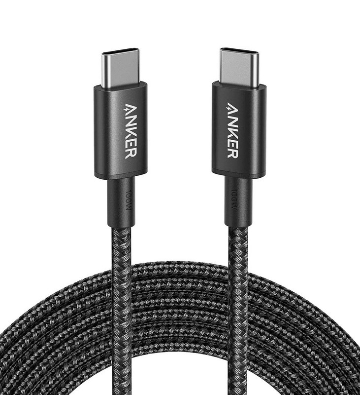 Anker 100W USB C Fast Charging Cable 10ft Long Braided Nylon Cord for MacBook