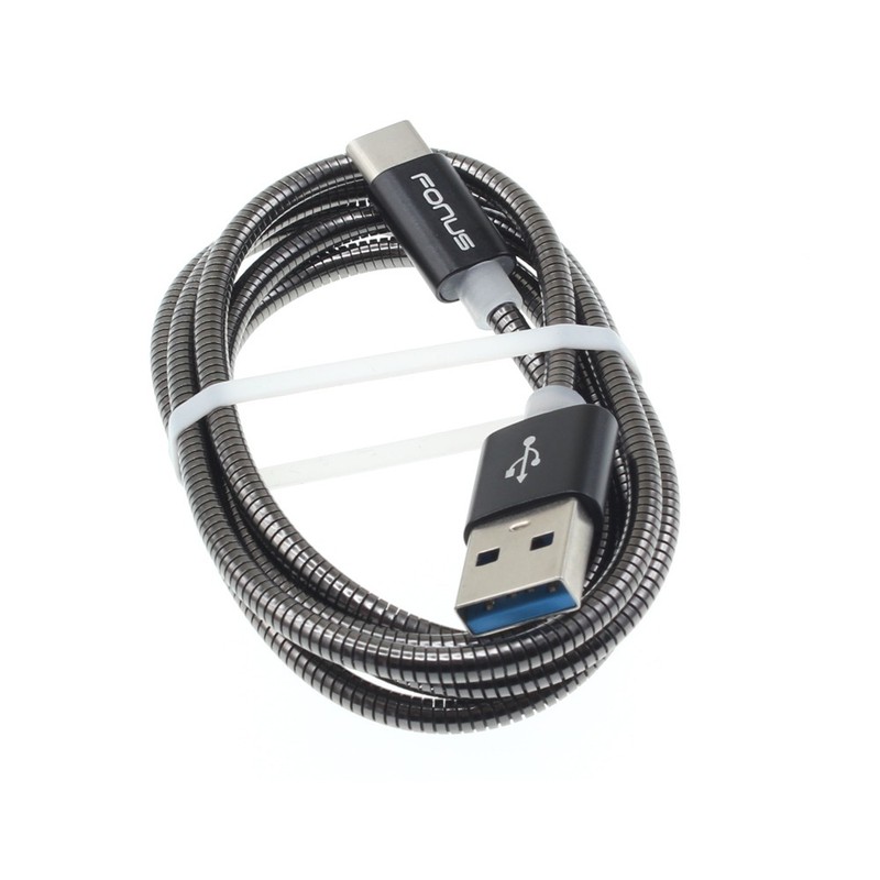 For Galaxy A05/A06/A07 – Metal USB Cable 3ft Type-C Charger Cord Power Wire