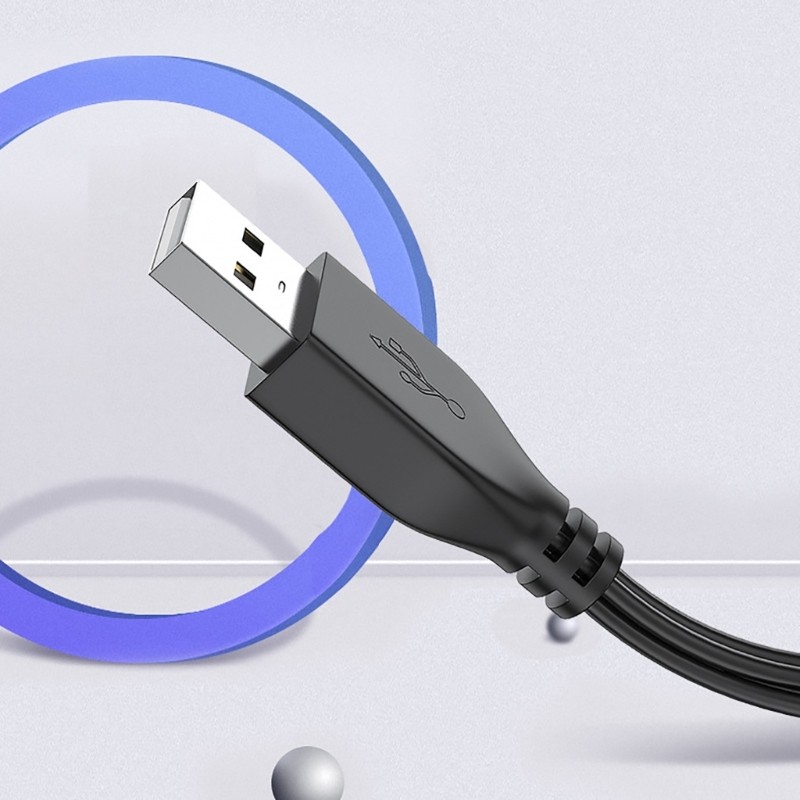 USB Power Adapter Cord USB Y Splitter Charging Cable for USB Fans and Lamps gallery