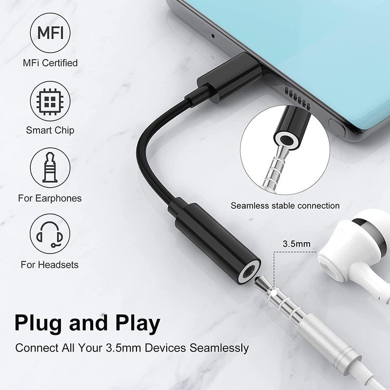 3Pack USB-C Type C to 3.5mm AUX Headphone Jack Adapter Lot For iPhone 15/Android gallery