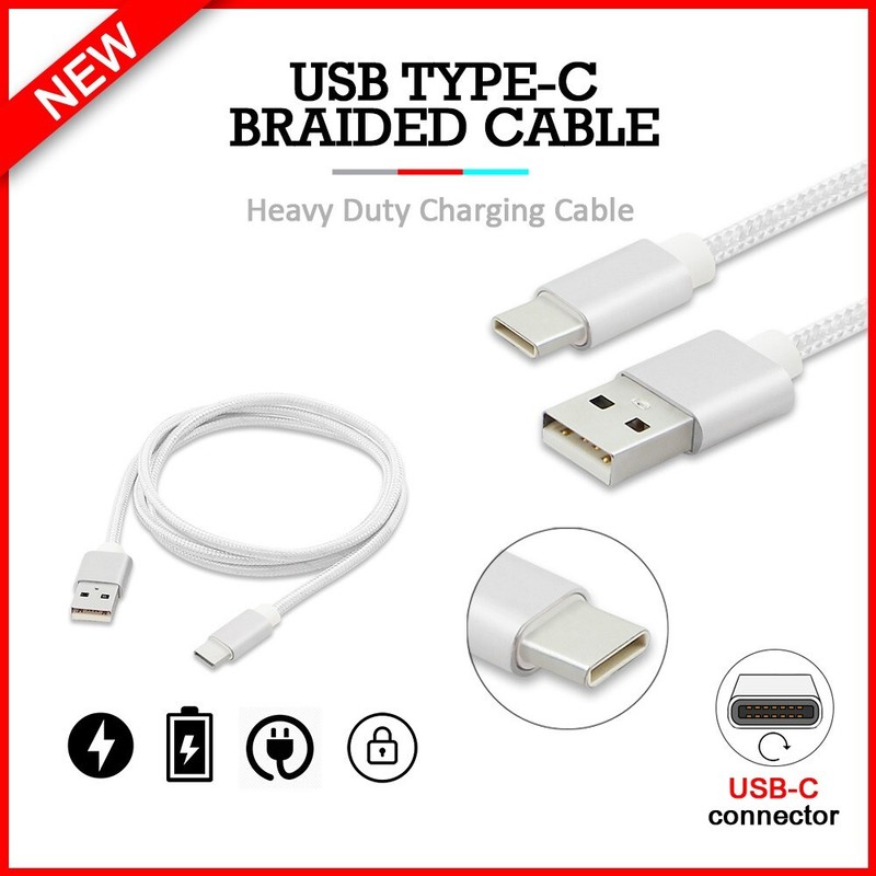 B2G1 6FT USB Type-C Thick Charger Cord for Xiaomi Mi 11/Mi 11i/Mi 11 Lite/Ultra