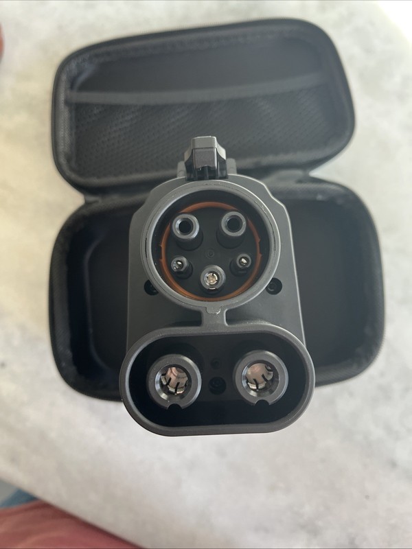 NACS to CCS1 EV Charging Adapter, Tesla Supercharger, Ford, Rivian, GM, New gallery