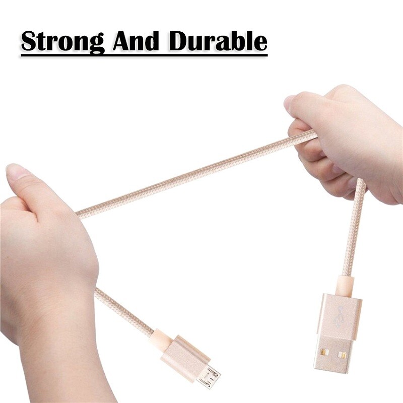 2M 3M Braided Micro USB Data Charge Cable Cord for LG Spirit 4G NEXUS 5 G2 V20 gallery