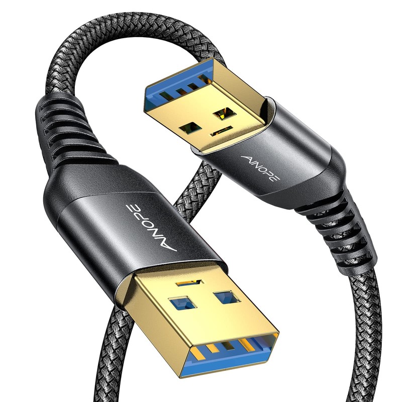 1 PCS 6.6Ft USB 3.0 A to A Male to Male Cable Double End Type A Cord Black