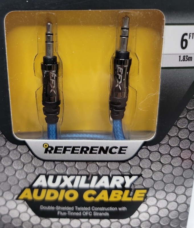 Scosche R-Series 3.5mm Auxiliary Audio Cable With Straight Tips. EFXAUXR6 gallery