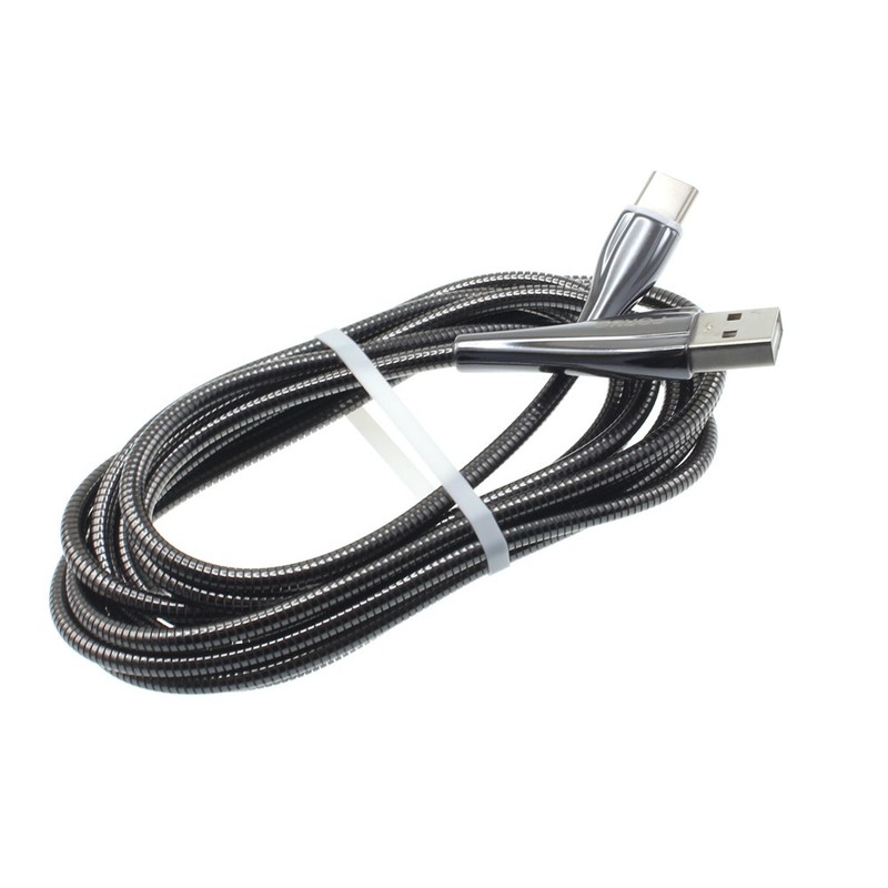 For Samsung Galaxy S23/S24/S25/Plus/Ultra/Edge – Metal USB Cable 6ft Type-C