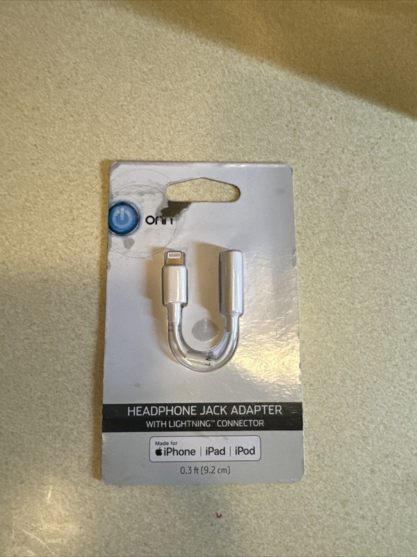 ONN headphone jack connector lightning iPhone iPad iPod New MFi-Certified