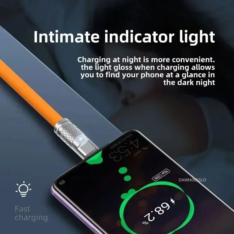 3 in 1 Fast Charging Cable USB Charger Cord Compatible with Type C USB & iOS gallery