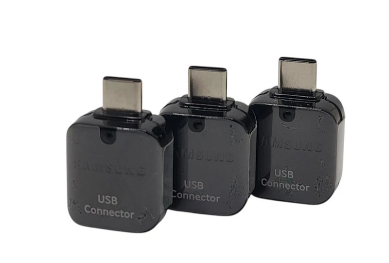 Samsung OEM On-The-Go MULTIPLE SIZES, (USB) to (USB-C) Adapter – Glossy Black