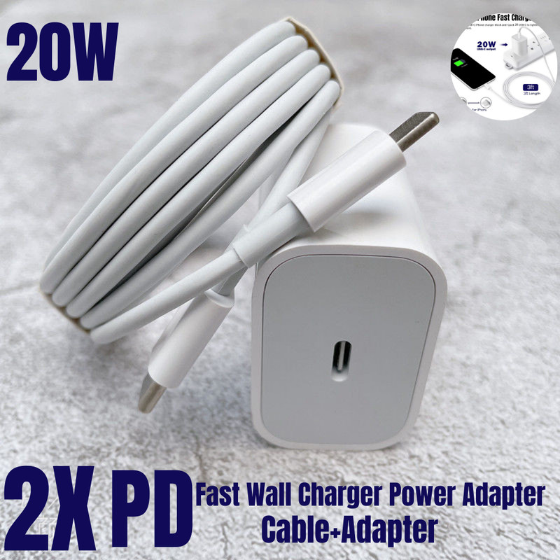 2X 20W USB Type C Cable For iPhone 14/13/12/11/XR Fast Charger PD Power Adapter gallery
