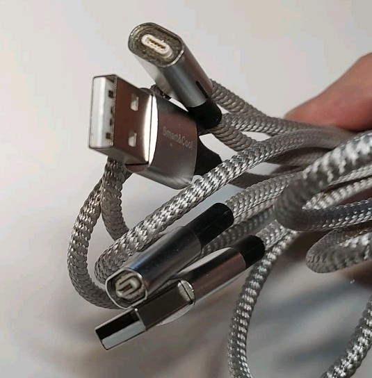 Smart and Cool charging cable type a to type c? 56" Lot Of 3 gallery