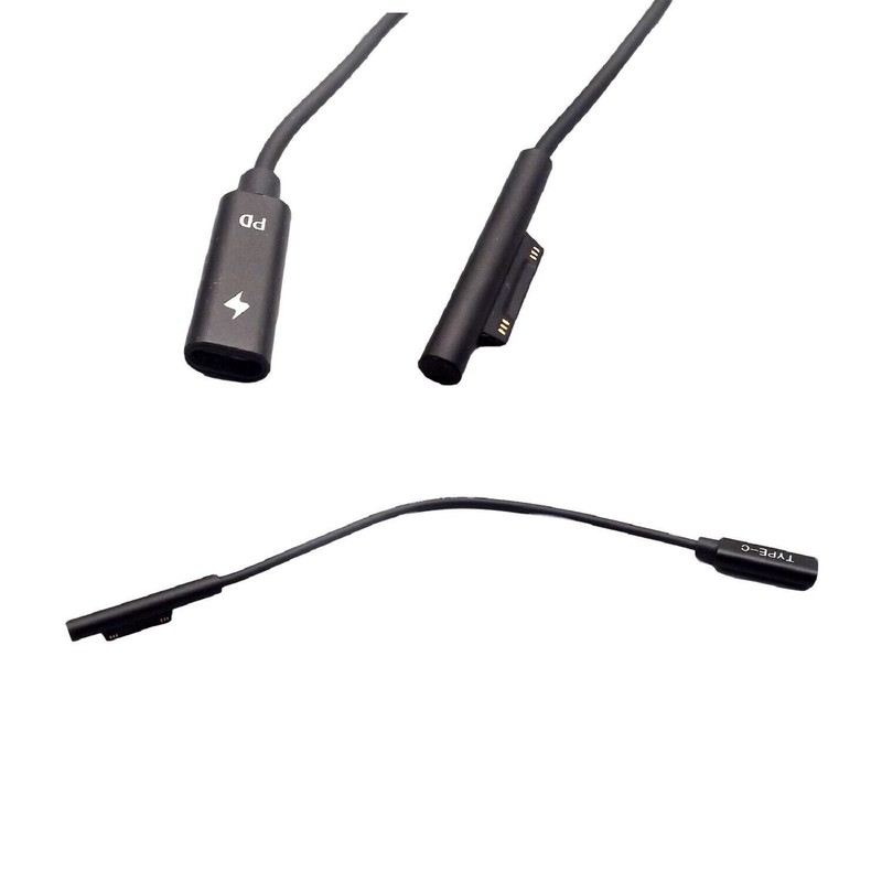USB-C PD Charger 15V 3A Power Adapter Cable For Microsoft Surface Pro 6/5/4/3/Go gallery