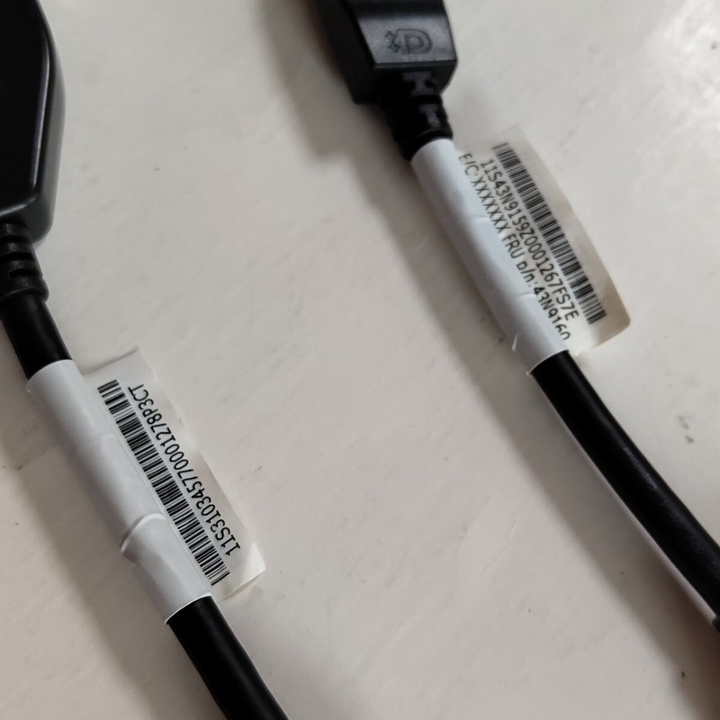 2x Lot! GENUINE LENOVO DISPLAYPORT TO SINGLE DVI-D MONITOR ADAPTER FRU:43N9160 gallery