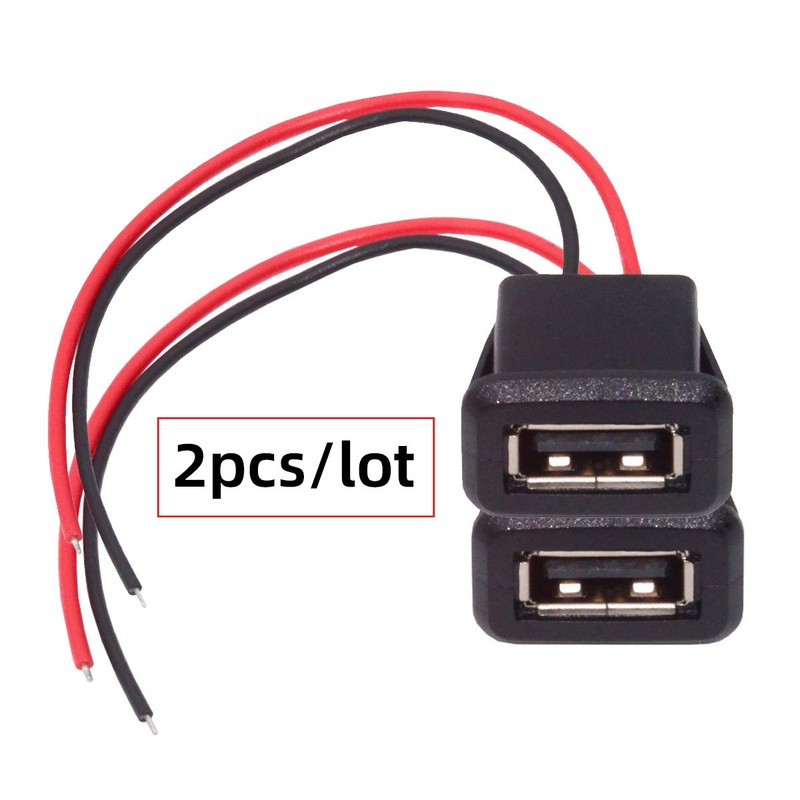 Chenyang 2pcs/set DIY OEM Type A Female Socket to 2-4Pin Open Cable Latch Mount