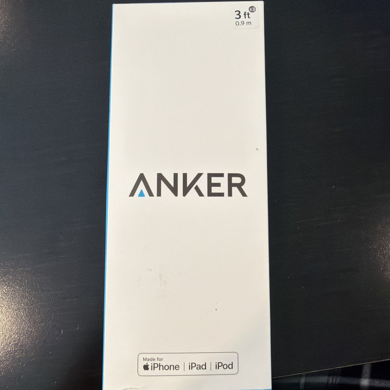 Anker PowerLine B8111 Charging Cable 2 Pack 3ft USB to iPhone White
