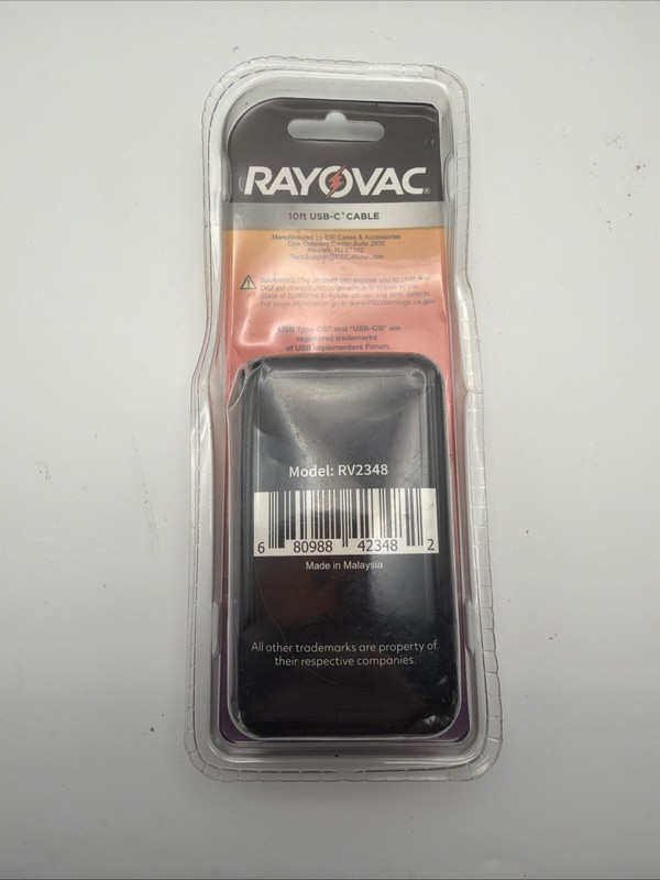 Rayovac Fusion 10 Foot USB C Cable Charging & Sync White 1 Pack gallery