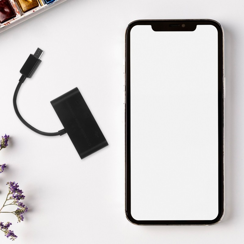 Mobile Phone Adapter Abs Portable Design For Tablet 1Pcs 2x1.2x0.3in gallery