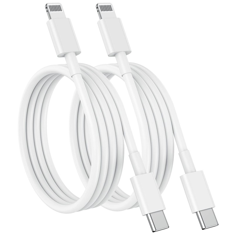 Apple MFi Certified 2 Pack 6ft USB C to Lightning Fast Charging Cable Cord