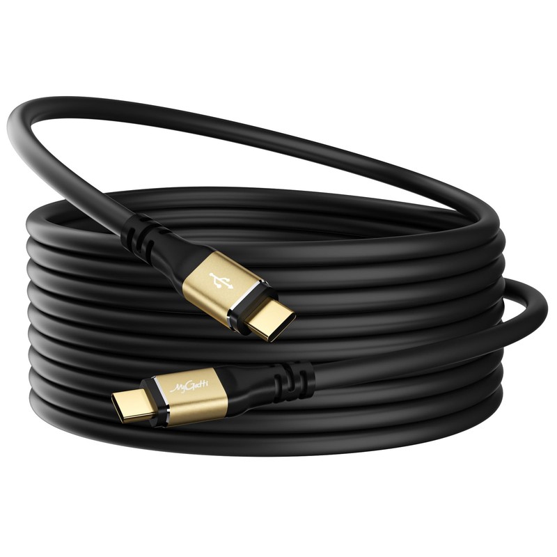 100W USB C to C Cable 30FT Extra Long 5A Fast Charging Type C Power Cord Black