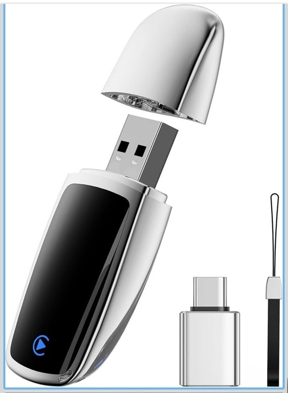2025 Wireless CarPlay Adapter for iPhone, Convert Wired to Wireless, Silver CP05