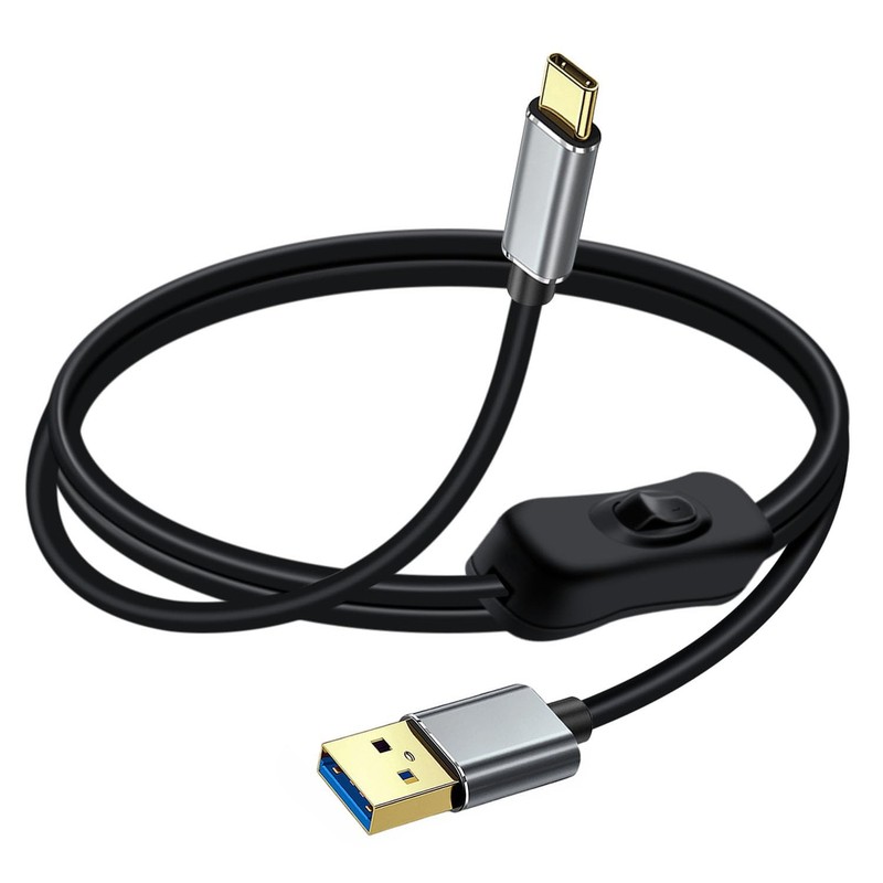 10Gbps USB C Cable Switch USB 3.0 High Speed Data Transfer 60W 3A 3.2FT / 1 m