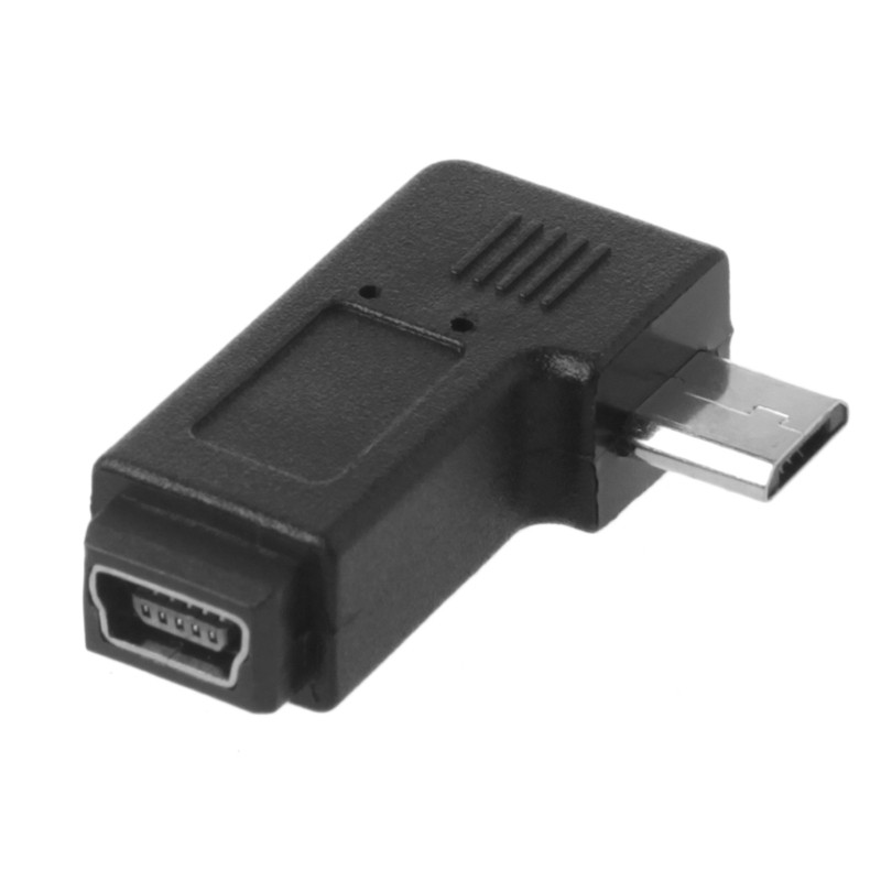 Left and Right Angled Mini USB 5Pin Female To Micro USB Male Data Sync Adapter gallery