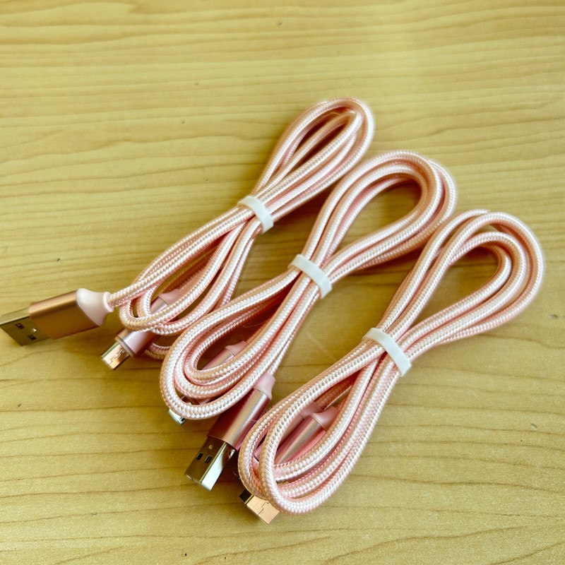 3-Pack Micro USB Fast Charger Data Sync Cable Cord Samsung LG HTC Android gallery