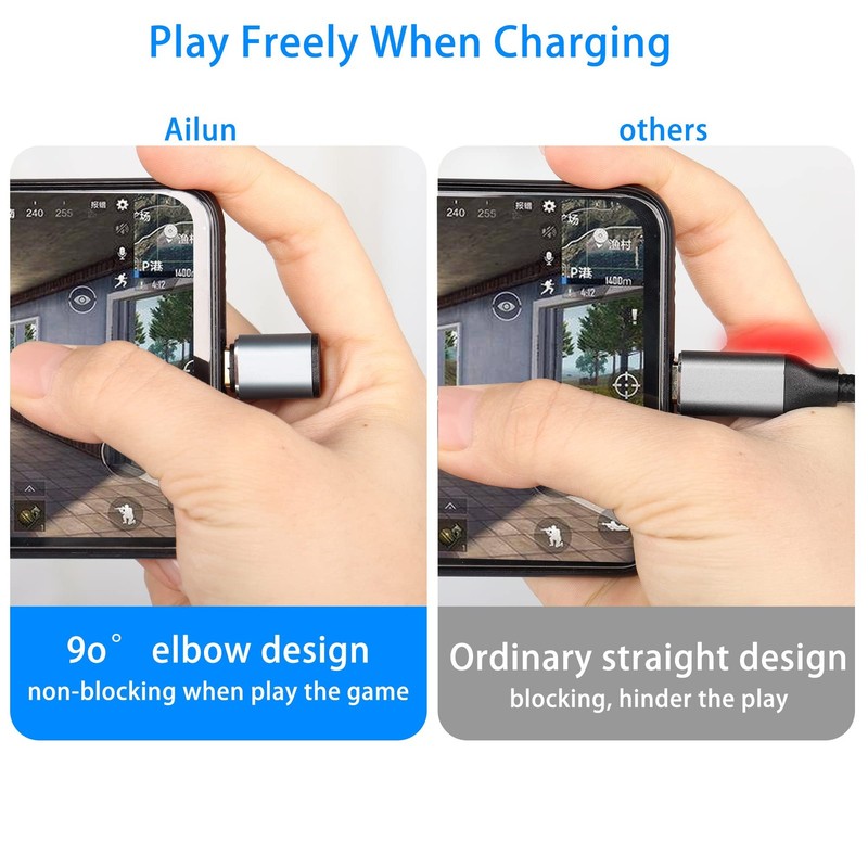 2M Right Angle USB C to USB C Cable,90 Degree 10Gbps 4K60Hz PD 100W USB3.1 Ge... gallery