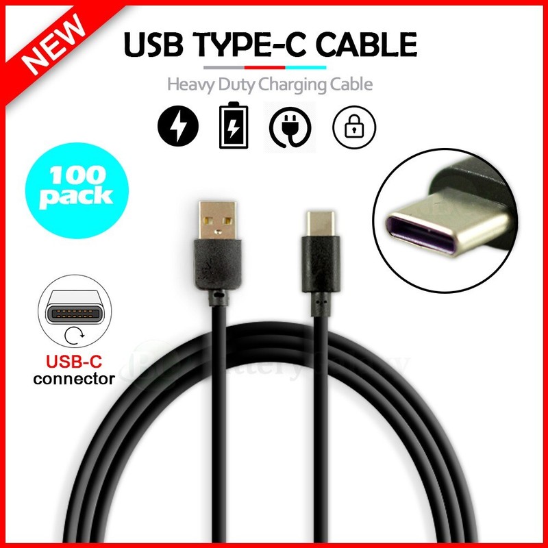100-Pack 10FT USB Type-C Charger Cable for Google Pixel 7/7a/7 Pro/8/ 8a / 8 Pro
