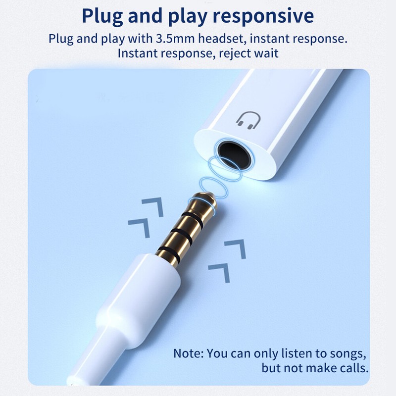 2 Pack USB-C Type C Adapter Port to 3.5mm Aux Audio Headphone Jack Converter NEW gallery