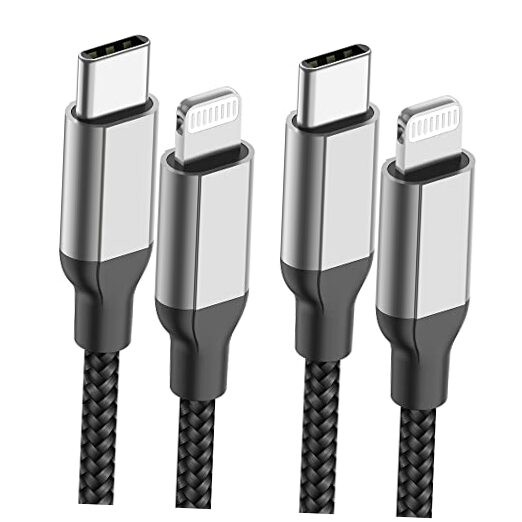 2Pack MFi Certified 3ft USB-C to Lightning Cable – Fast Charging for 3FT