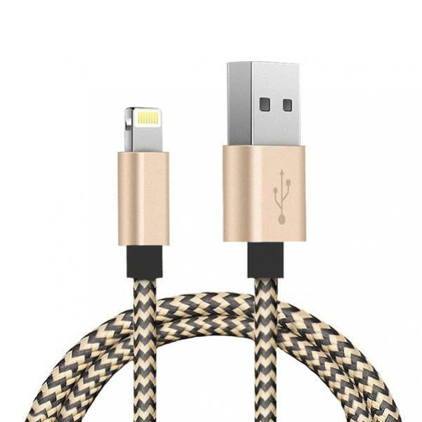 USB CABLE 3FT LONG CHARGER CORD POWER WIRE SYNC BRAIDED for IPHONES IPADS IPODS