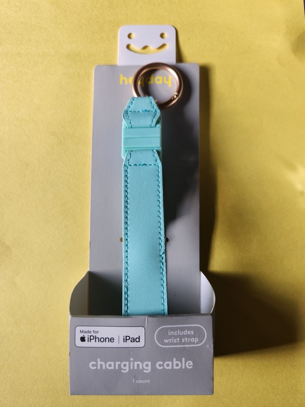 Charger Cable Wrist Strap for Apple iPhone Fast Charging Cable Teal New heyday