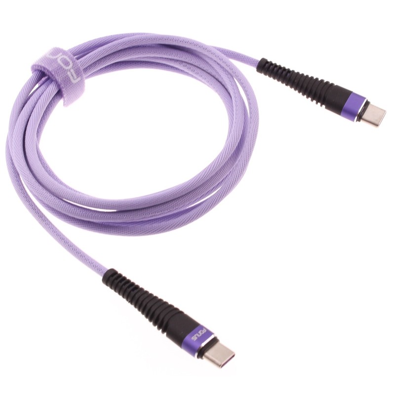 For Galaxy Z Fold 3/4/5 Type-C to USB-C Purple 6ft PD Cable Long Charger Cord
