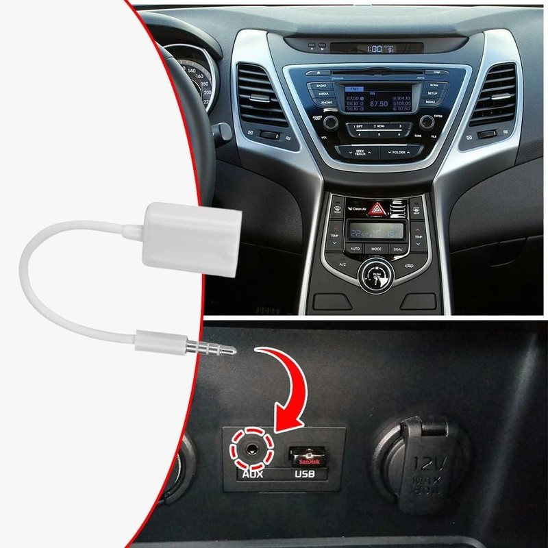 Plug and Play USB to Aux Audio Converter for Car Stereo Systems - Compact Design gallery