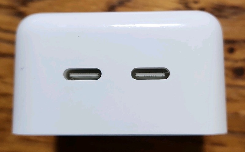 Genuine Apple 35W Dual USB-C Port Compact Power Adapter MW2H3AM/A gallery