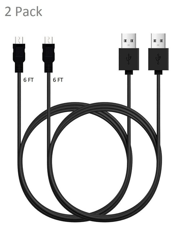 Micro USB Cable, 2 Pack [6FT, 6FT], Fast Charging Cable, High Speed Android C... gallery