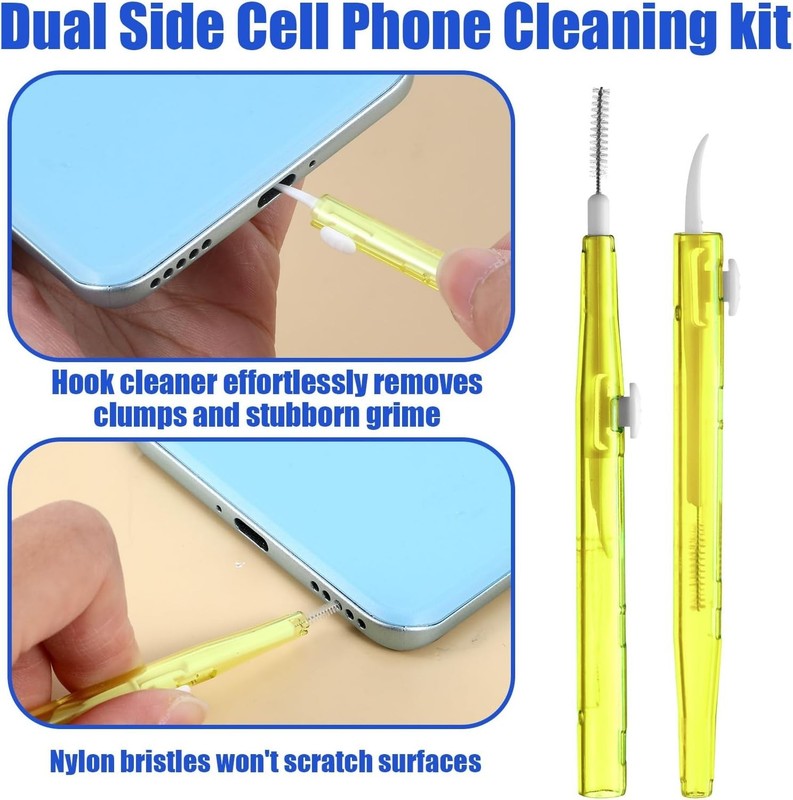10 Pcs Charging Port Cleaner Phone Charge Port Cleaning Tool Kit Dual Side Mu... gallery