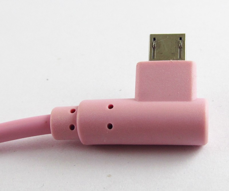 1pc Pink Right angle USB 2.0 Female to Micro USB Male OTG Host Cable Adapter gallery