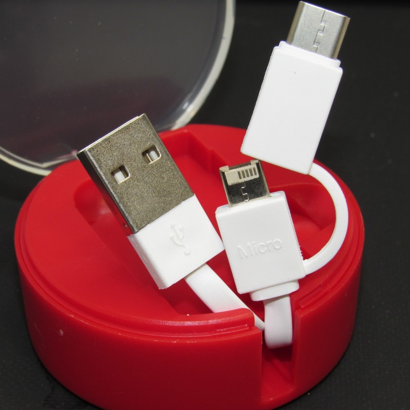 Retractable Multi‑Tip Charging Cable – USB‑A to Micro‑USB & USB‑C – Travel Case gallery