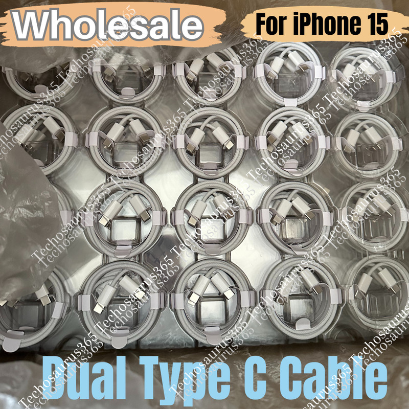 For iPhone 15 Pro Max USB-C to USB-C Cable Fast Charger Type C Charging Cord Lot