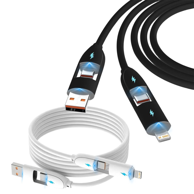 1PCS USB-C 2 in 2 Charger Cable 240w Fast charging Cord Usb Type C For iPhone Xi gallery