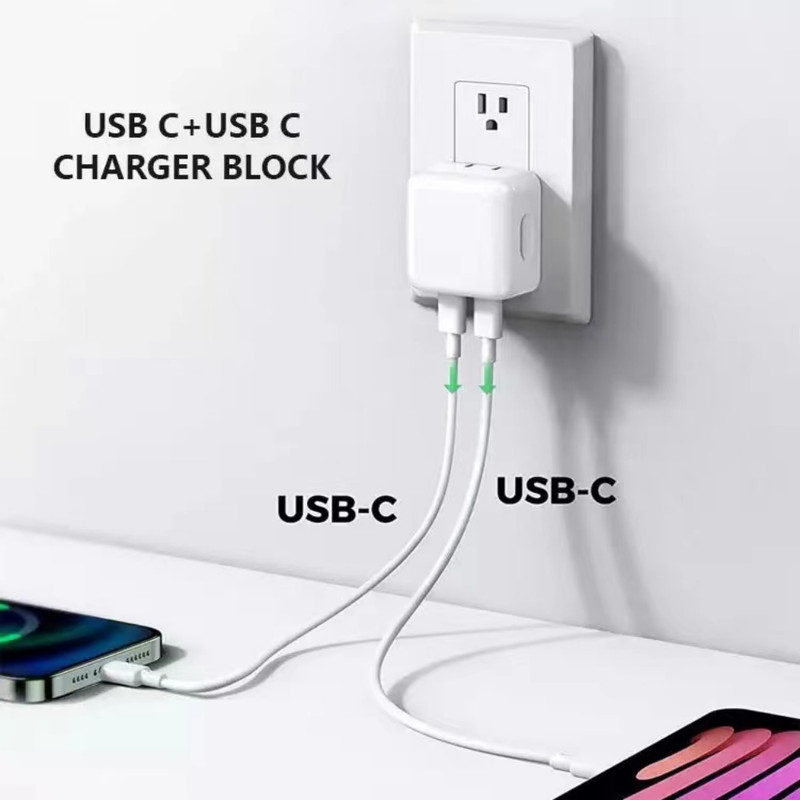 PD 35W Dual Port Fast Charger Power Adapter Lot For iPhone 16 15 14 13 12 11 Pro gallery