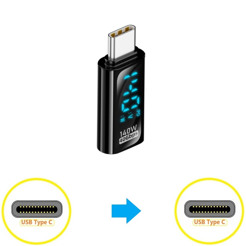 LCD USB 4 Type C 40Gdps video sync charger cable charging converter 8K/60Hz gallery