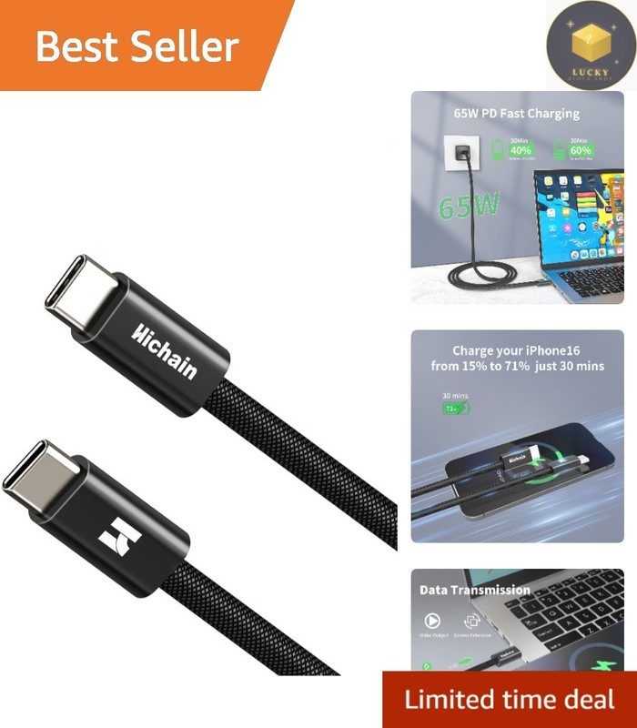 Universal 6FT USB C Cable 65W Fast Charging & Data Transfer Essentials