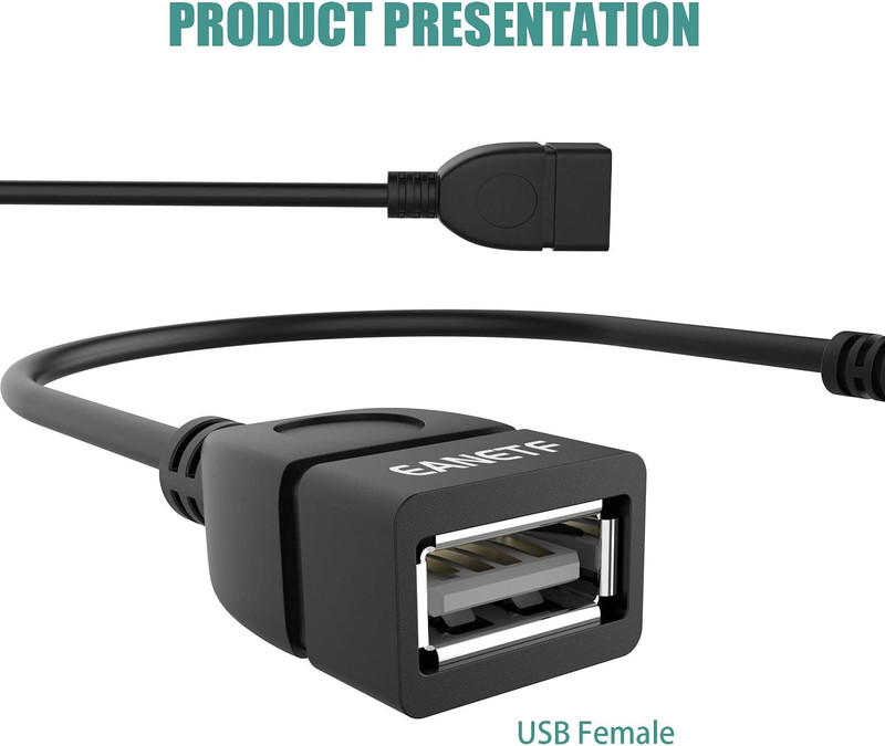 USB to Aux Audio Adapter, 2PCS 3.5Mm Male to USB Female for Playing Music with U gallery