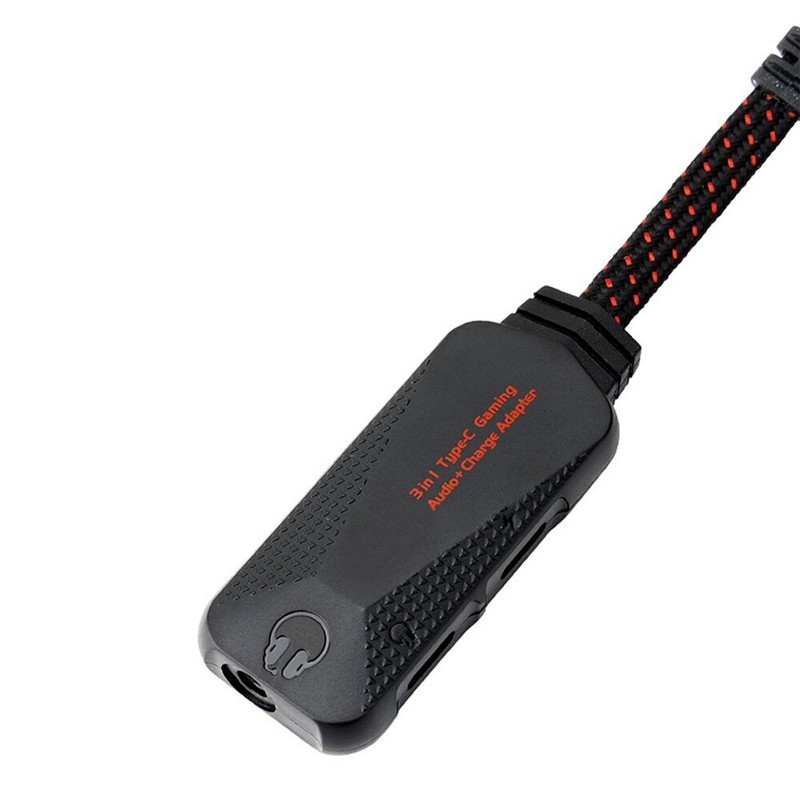 1pcs GS1 USB Charging Adapter 3 in 1 Type-C to 3.5mm Mobile Sound Card new
